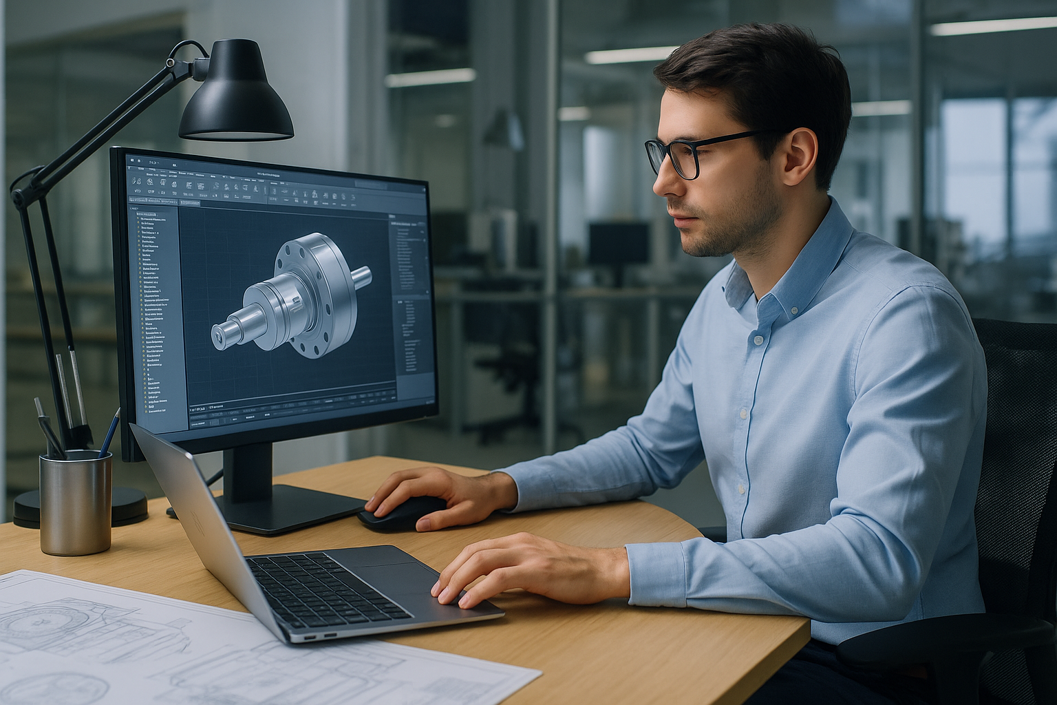 Professional designer working